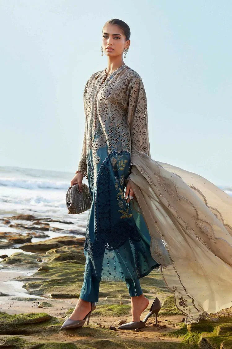 Picture of Maria B - Eid Ul Azha Luxury Lawn Collection - EL25-08 - Unstitched - Available at Raja Sahib