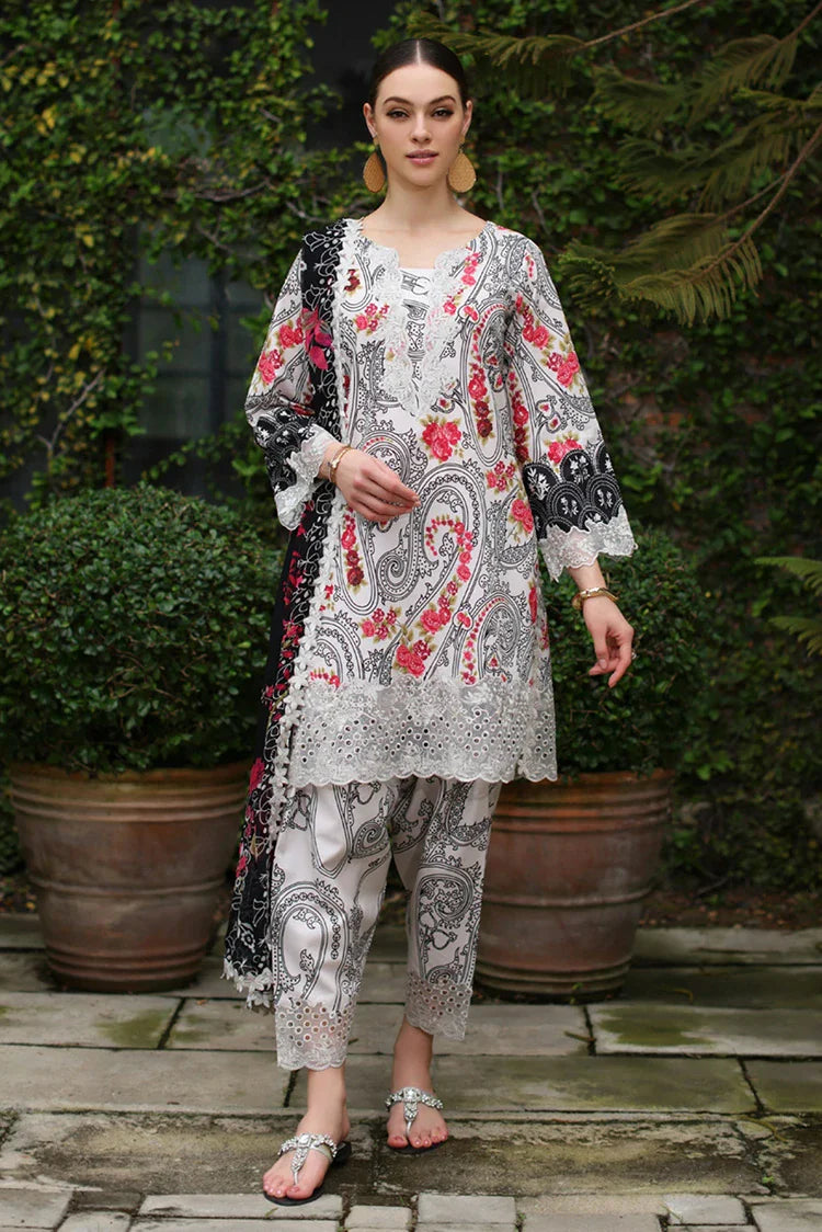 Picture of Charizma - Basant Embroidered Printed Lawn Collection Vol 1 - BAS5-01 - Unstitched - Available at Raja Sahib