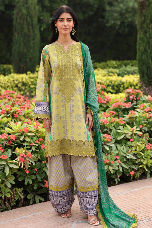 Picture of Charizma - Basant Embroidered Printed Lawn Collection Vol 1 - BAS5-09 - Unstitched - Available at Raja Sahib