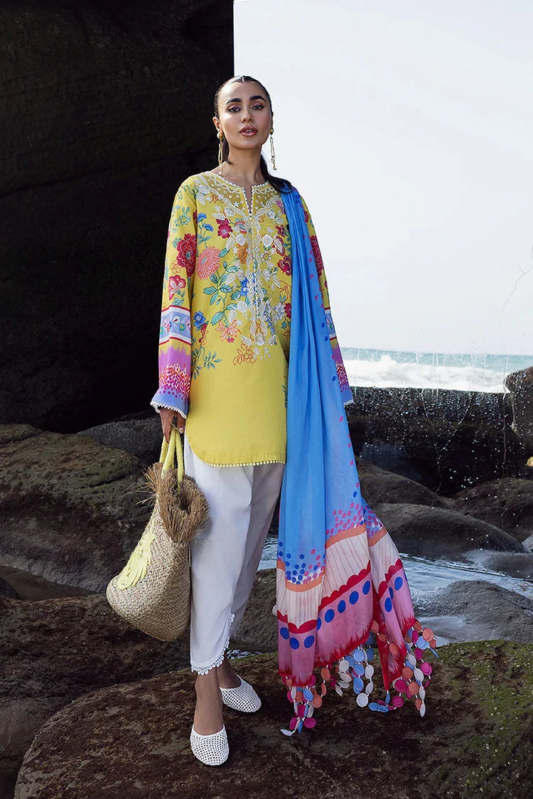 Picture of Sadaf Fawad Khan - Everyday Print Embrodiery Collection - 03 Sea Flora - Unstitched - Available at Raja Sahib