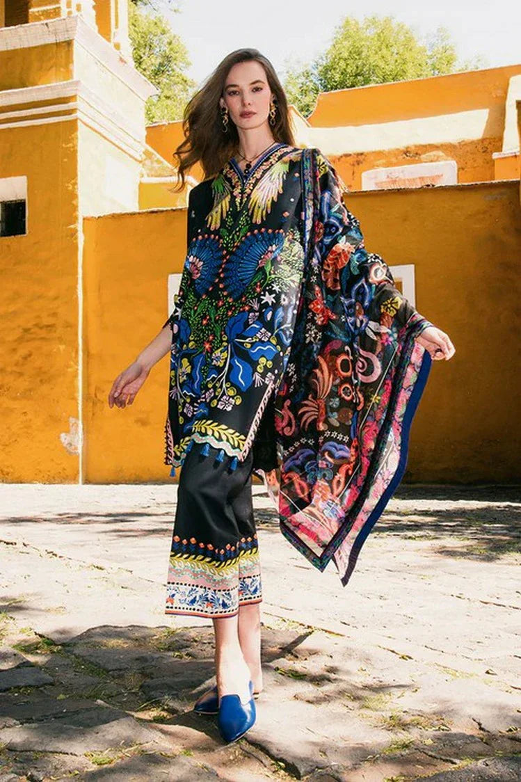 Picture of Mushq - La Dolce Hemline Prints Vol 2 - 2A Spring Bouquet - Unstitched - Available at Raja Sahib