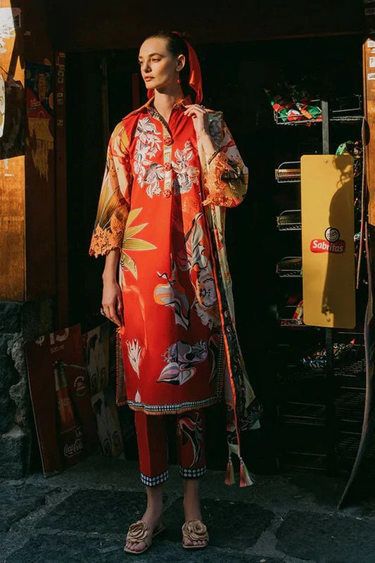 Picture of Mushq - La Dolce Hemline Prints Vol 2 - 4B Ride Vineyard - Unstitched - Available at Raja Sahib