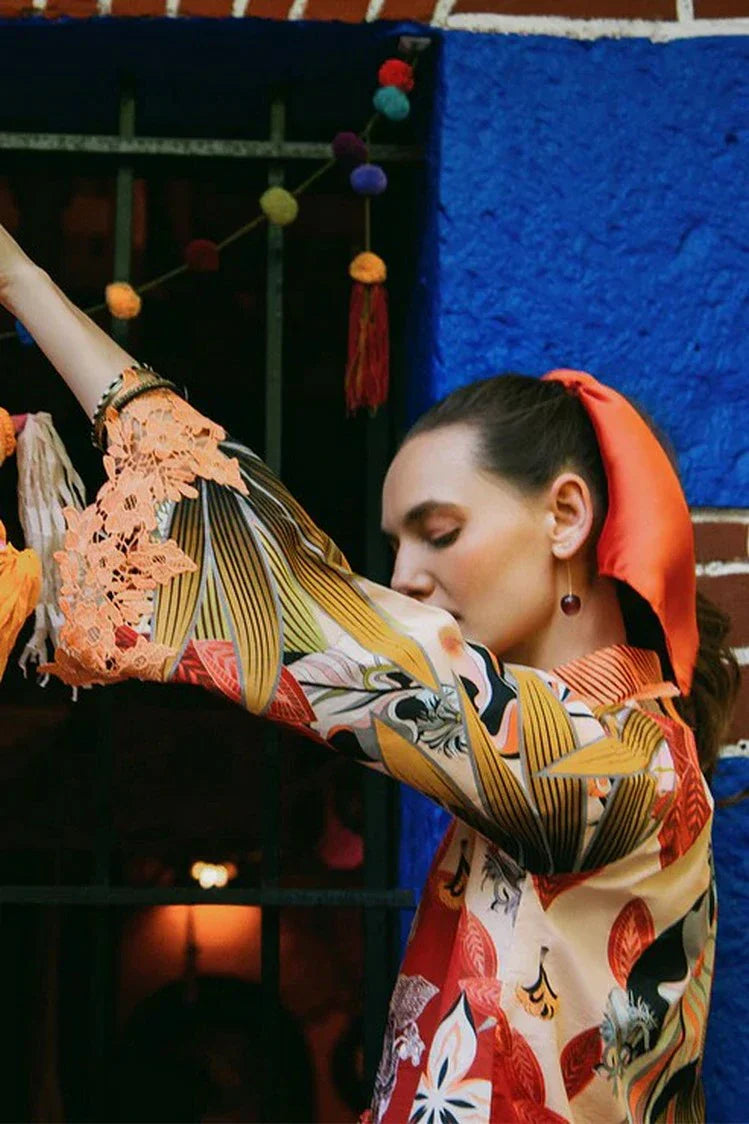 Picture of Mushq - La Dolce Hemline Prints Vol 2 - 4B Ride Vineyard - Unstitched - Available at Raja Sahib