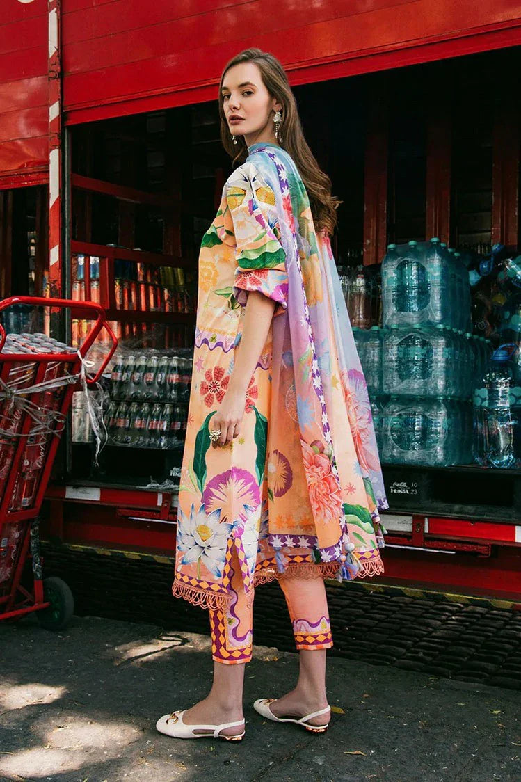 Picture of Mushq - La Dolce Hemline Prints Vol 2 - 5A Angels Song - Unstitched - Available at Raja Sahib