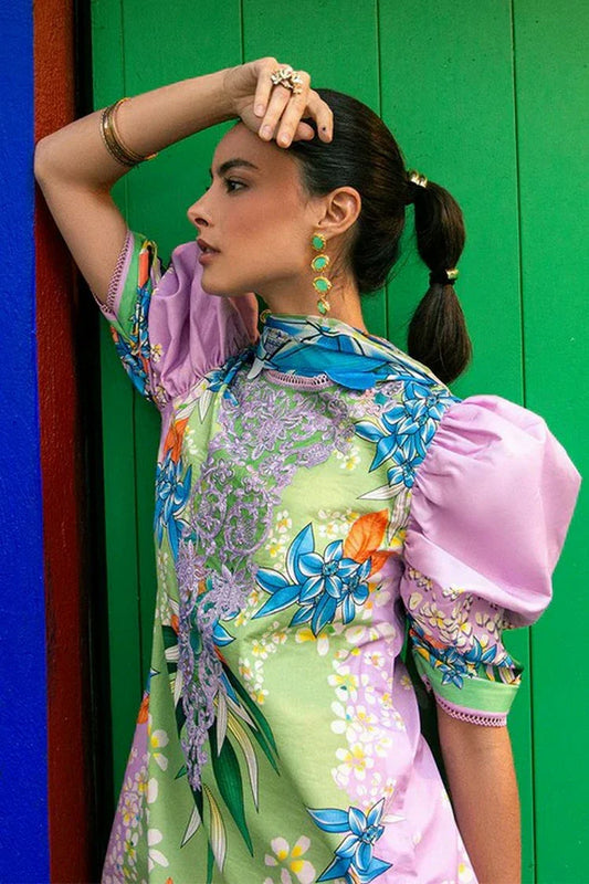 Picture of Mushq - La Dolce Hemline Prints Vol 2 - 8A Ecstasy - Unstitched - Available at Raja Sahib