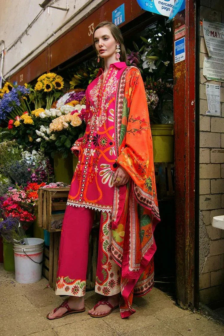 Picture of Mushq - La Dolce Hemline Prints Vol 2 - 9A Memory of Heart - Unstitched - Available at Raja Sahib