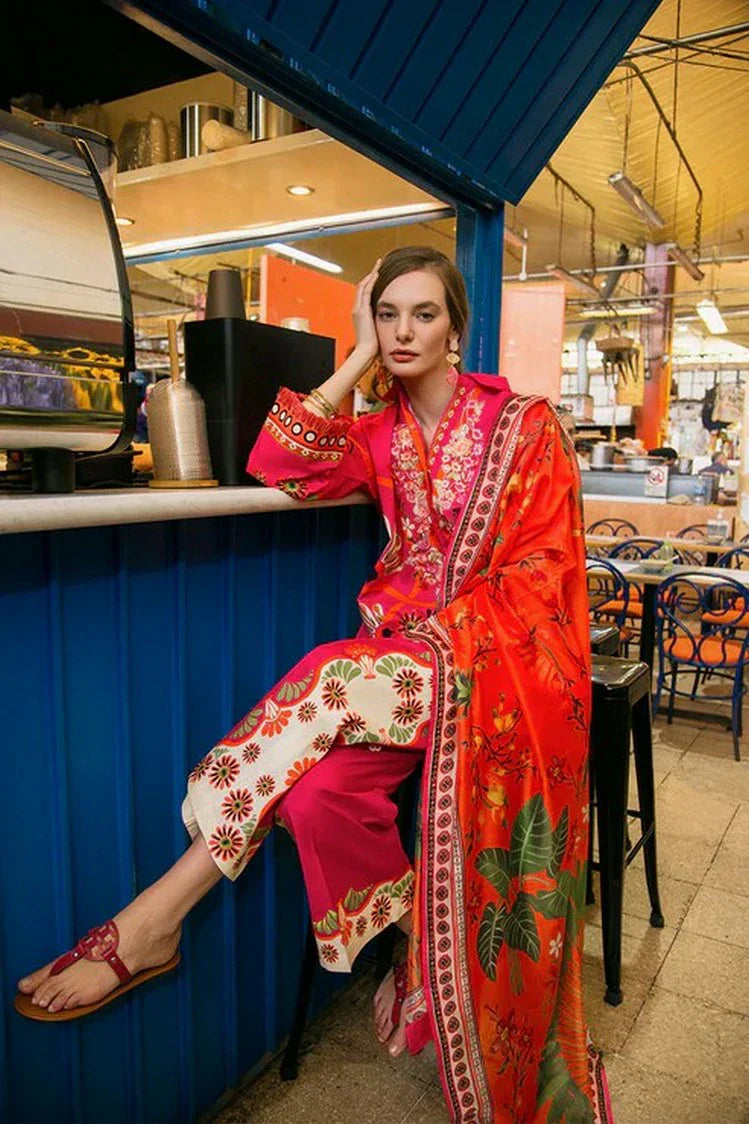 Picture of Mushq - La Dolce Hemline Prints Vol 2 - 9A Memory of Heart - Unstitched - Available at Raja Sahib