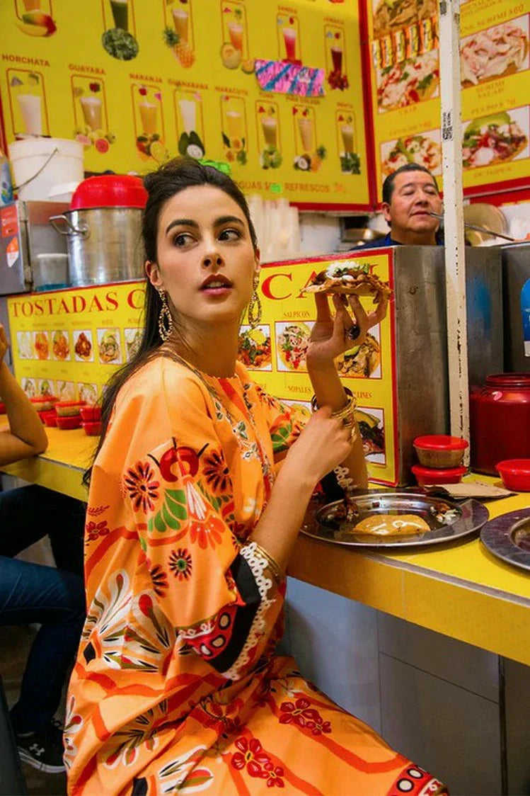 Picture of Mushq - La Dolce Hemline Prints Vol 2 - 9B Doves of Garden - Unstitched - Available at Raja Sahib