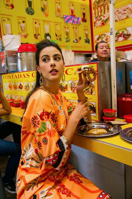 Picture of Mushq - La Dolce Hemline Prints Vol 2 - 9B Doves of Garden - Unstitched - Available at Raja Sahib