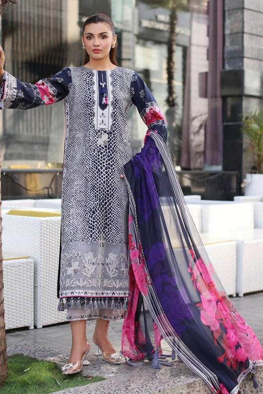 Picture of Charizma - Combination Embroidered Printed Lawn Collection Vol 3 - CC5-26 - Unstitched - Available at Raja Sahib
