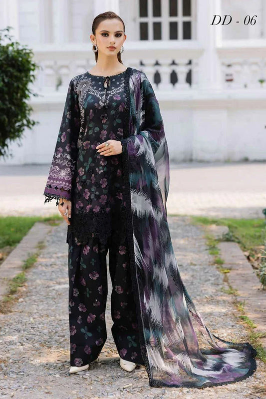 Picture of Nureh - Daily Delights Printed Chikankari Lace Collection - DD-06 - Unstitched - Available at Raja Sahib