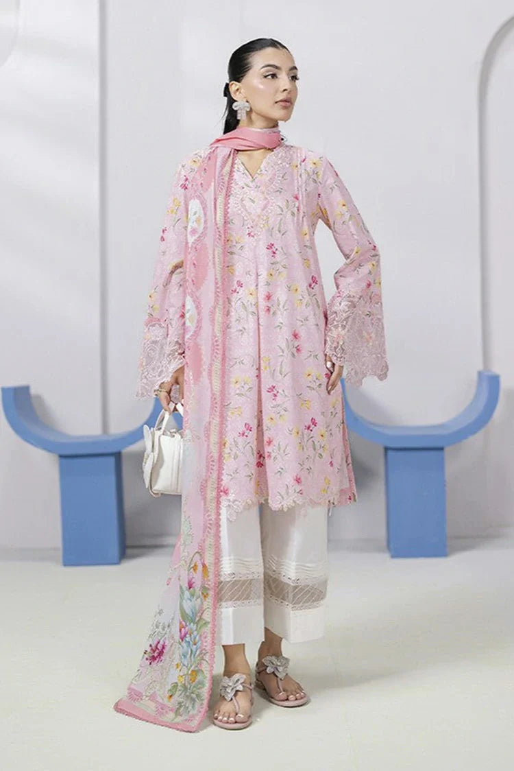 Picture of Qalamkar - Qprints Floral Embroidered Eid Collection - EM-04 (A) ANNA - Unstitched - Available at Raja Sahib