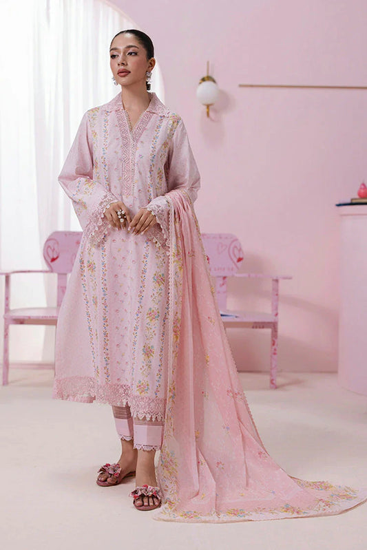 Picture of Qalamkar - Qprints Floral Embroidered Eid Collection - EM-07 (B) EDEN - Unstitched - Available at Raja Sahib