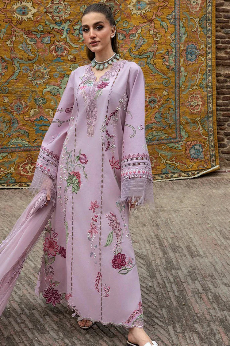 Picture of Crimson - Tasawar Luxe Lawn Collection - MIRROR GARDEN-D3B - Unstitched - Available at Raja Sahib
