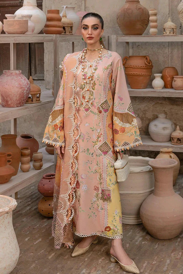 Picture of Crimson - Tasawar Luxe Lawn Collection - BONJOUR AND BLOOM-D4B - Unstitched - Available at Raja Sahib
