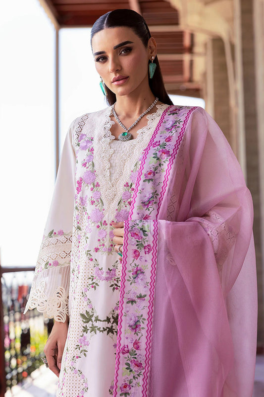 Picture of Saira Shakira - Bloom Luxury Eid Lawn Collection - ZERENE 1A - Unstitched - Available at Raja Sahib