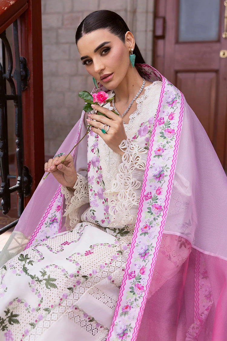 Picture of Saira Shakira - Bloom Luxury Eid Lawn Collection - ZERENE 1A - Unstitched - Available at Raja Sahib