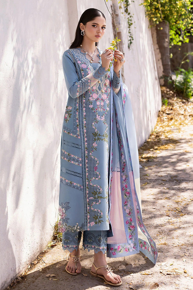 Picture of Saira Shakira - Bloom Luxury Eid Lawn Collection - ZERENE 1B - Unstitched - Available at Raja Sahib