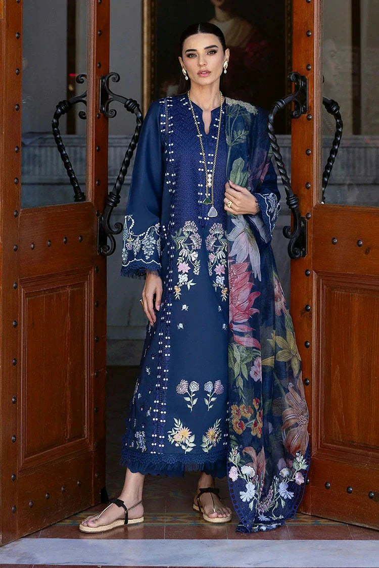 Picture of Saira Shakira - Bloom Luxury Eid Lawn Collection - HANGING GARDENS 2B - Unstitched - Available at Raja Sahib
