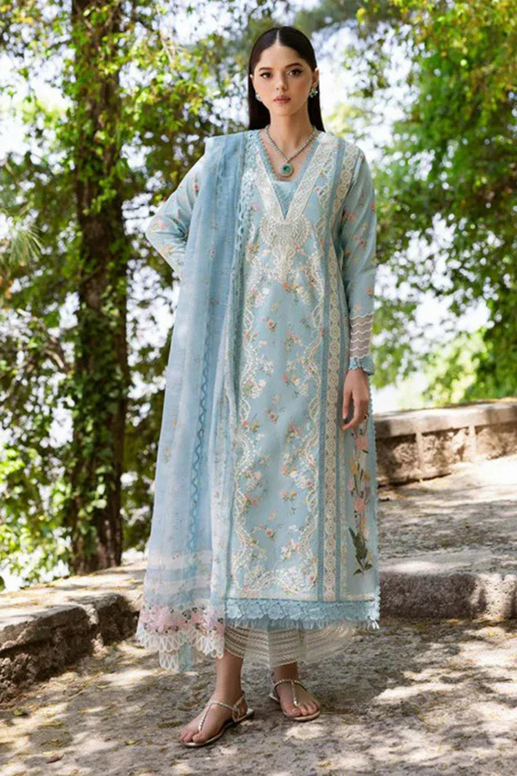 Picture of Saira Shakira - Bloom Luxury Eid Lawn Collection - SWEET OPEL 8B - Unstitched - Available at Raja Sahib