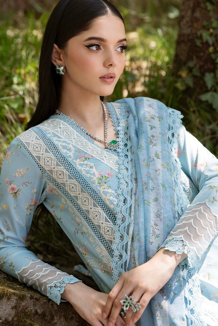 Picture of Saira Shakira - Bloom Luxury Eid Lawn Collection - SWEET OPEL 8B - Unstitched - Available at Raja Sahib