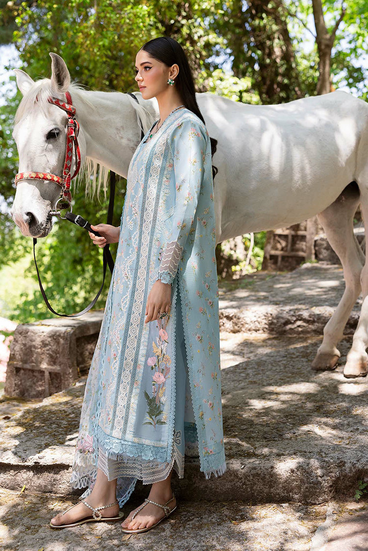 Picture of Saira Shakira - Bloom Luxury Eid Lawn Collection - SWEET OPEL 8B - Unstitched - Available at Raja Sahib