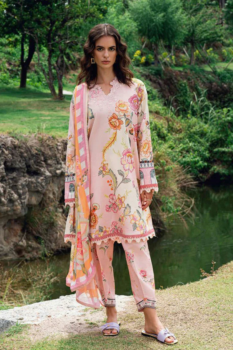 Picture of Roheenaz - Garden Veil Printed Lawn Collection - 5B Wildflower Fluff - Unstitched - Available at Raja Sahib