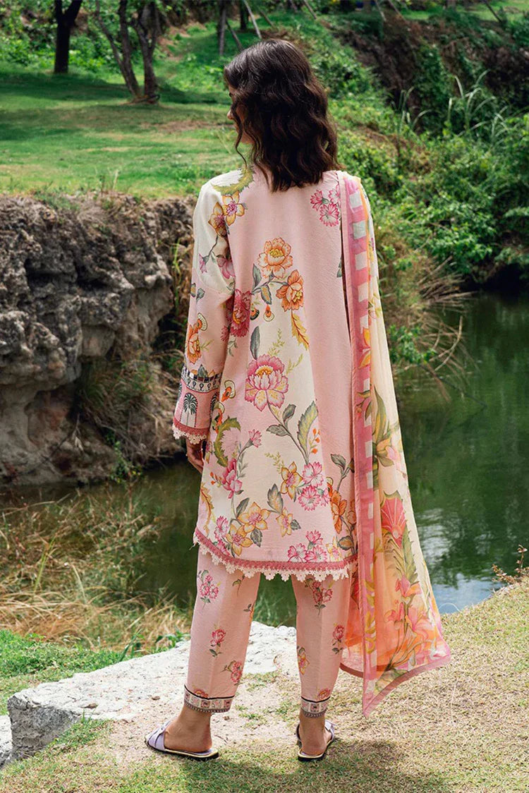 Picture of Roheenaz - Garden Veil Printed Lawn Collection - 5B Wildflower Fluff - Unstitched - Available at Raja Sahib