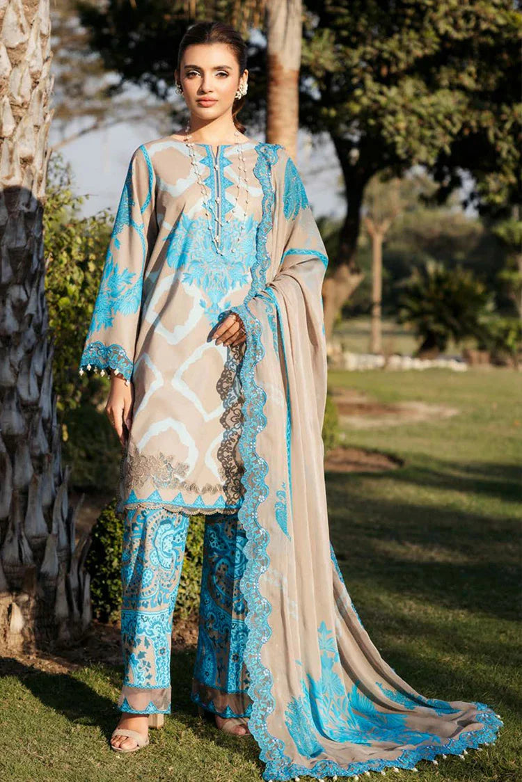 Picture of Charizma - Sheen Chunri Embroidered Printed Lawn Edition Vol 2 - SH5-12 - Unstitched - Available at Raja Sahib