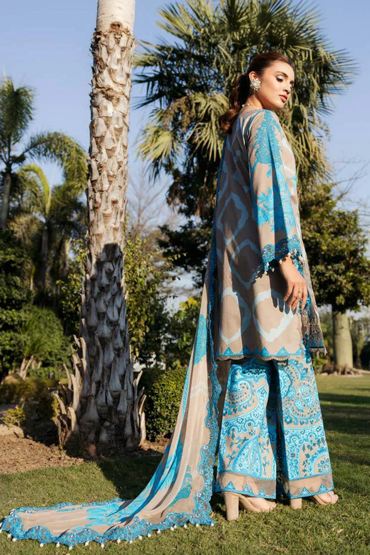 Picture of Charizma - Sheen Chunri Embroidered Printed Lawn Edition Vol 2 - SH5-12 - Unstitched - Available at Raja Sahib