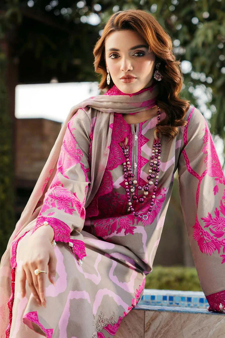 Picture of Charizma - Sheen Chunri Embroidered Printed Lawn Edition Vol 2 - SH5-09 - Unstitched - Available at Raja Sahib