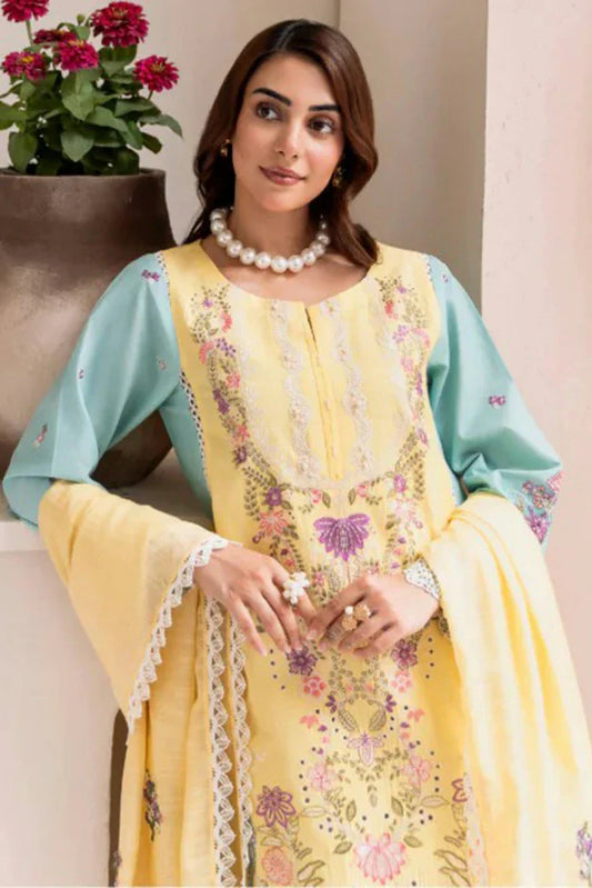 Picture of Manara - Magnolia Garden - MG 11 Macaron - Unstitched - Available at Raja Sahib