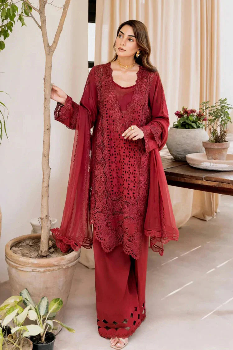 Picture of Manara - Magnolia Garden - MG 04 Scarlett - Unstitched - Available at Raja Sahib