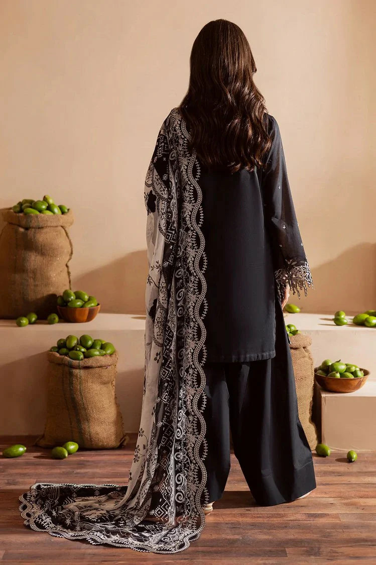 Picture of Nureh - Koyal Monochrome Lawn Collection - NE-163 - Unstitched - Available at Raja Sahib