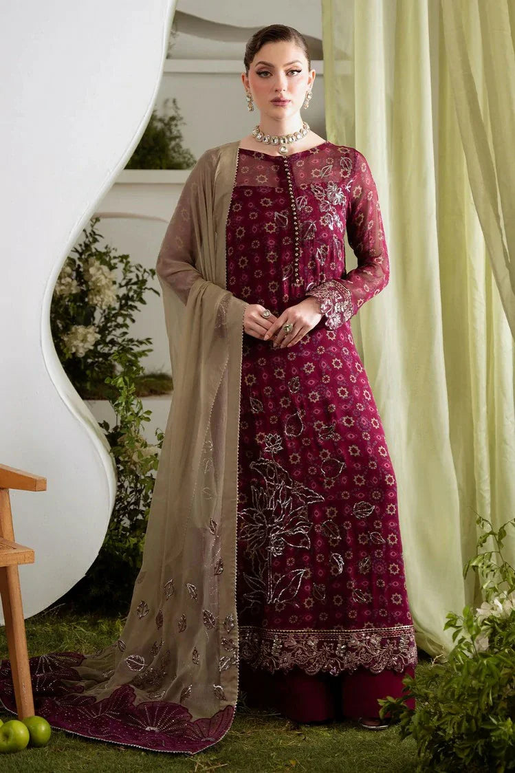 Picture of Nureh - Amaya Embroidered & Printed Chiffon Collection Vol 3 - AM-20 - Unstitched - Available at Raja Sahib
