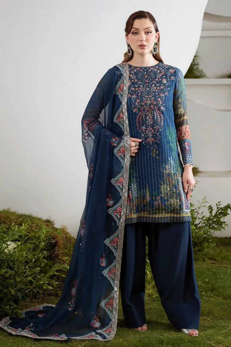 Picture of Nureh - Amaya Embroidered & Printed Chiffon Collection Vol 3 - AM-23 - Unstitched - Available at Raja Sahib