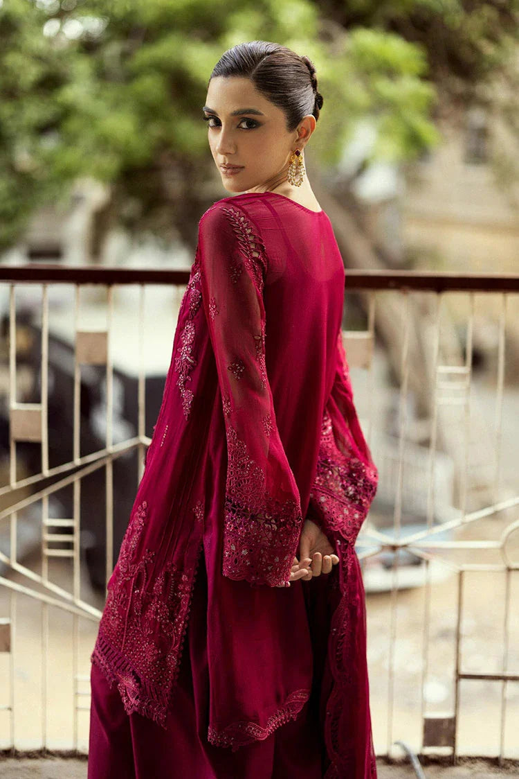 Picture of Qalamkar - Festive Embroidered Chiffons Collection - WC-02 Siofe - Unstitched - Available at Raja Sahib