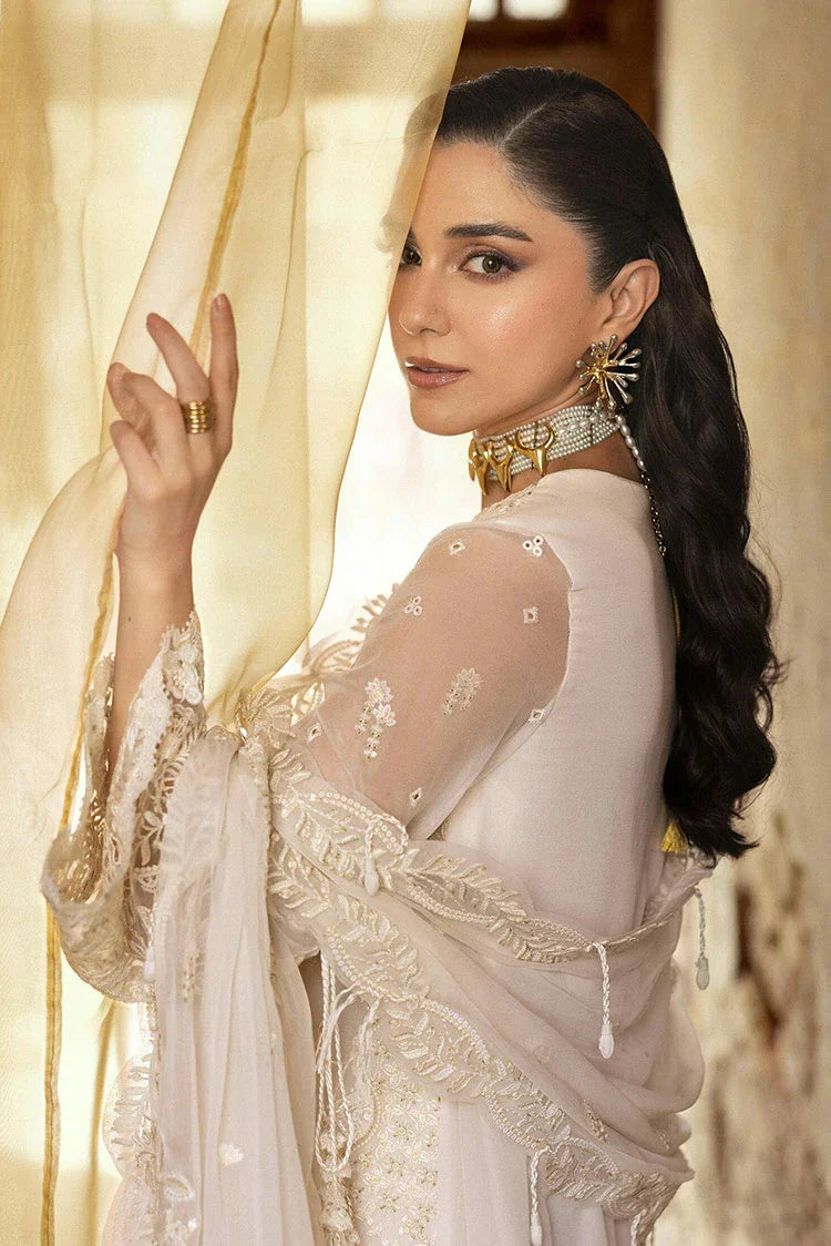 Picture of Qalamkar - Festive Embroidered Chiffons Collection - WC-03 Roise - Unstitched - Available at Raja Sahib