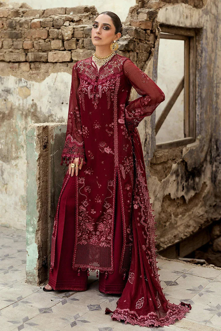 Picture of Qalamkar - Festive Embroidered Chiffons Collection - WC-06 Jayne - Unstitched - Available at Raja Sahib