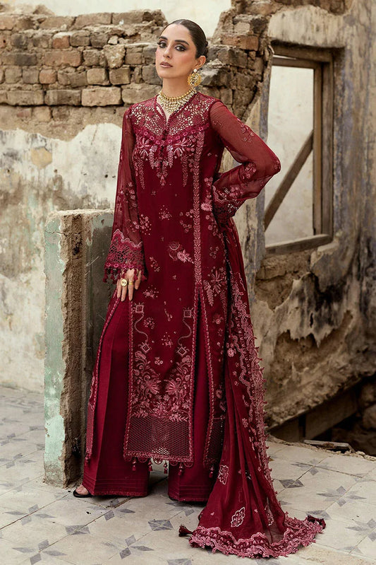 Picture of Qalamkar - Festive Embroidered Chiffons Collection - WC-06 Jayne - Unstitched - Available at Raja Sahib