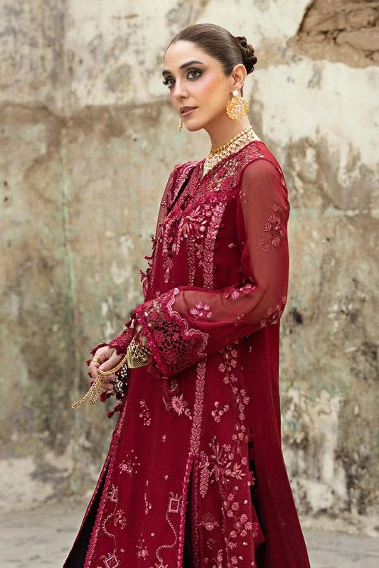 Picture of Qalamkar - Festive Embroidered Chiffons Collection - WC-06 Jayne - Unstitched - Available at Raja Sahib