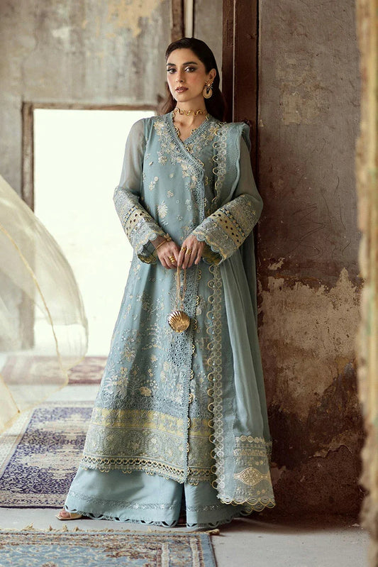 Picture of Qalamkar - Festive Embroidered Chiffons Collection - WC-08 Vevin - Unstitched - Available at Raja Sahib