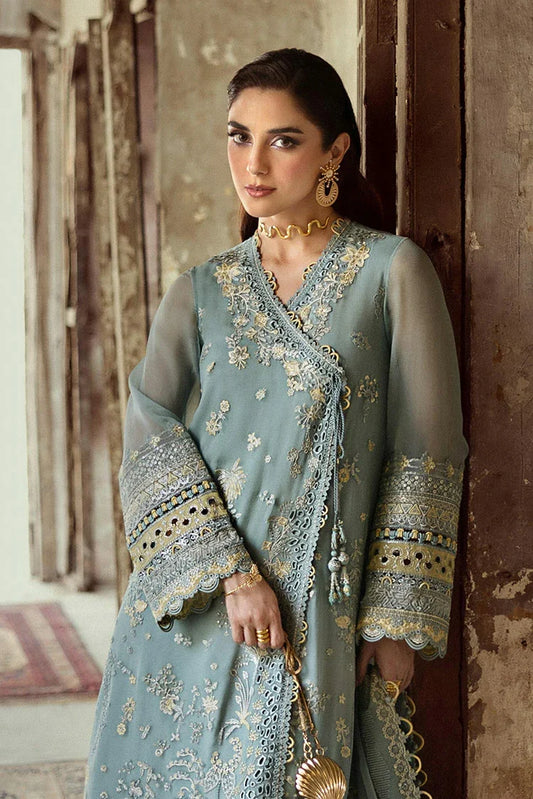 Picture of Qalamkar - Festive Embroidered Chiffons Collection - WC-08 Vevin - Unstitched - Available at Raja Sahib