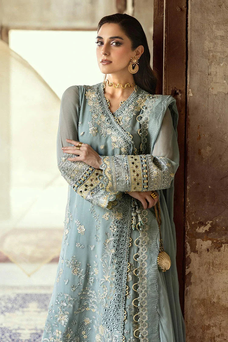 Picture of Qalamkar - Festive Embroidered Chiffons Collection - WC-08 Vevin - Unstitched - Available at Raja Sahib