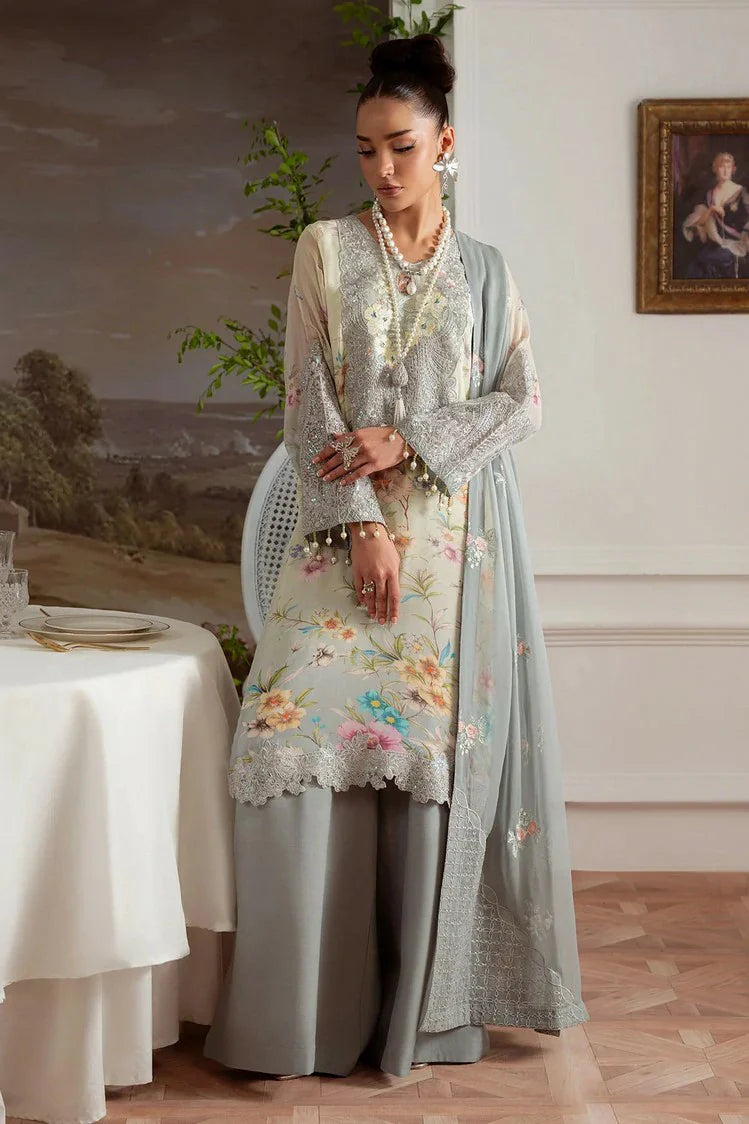 Picture of Nureh - Amaya Embroidered & Printed Chiffon Collection Vol 4 - AM-27 - Unstitched - Available at Raja Sahib