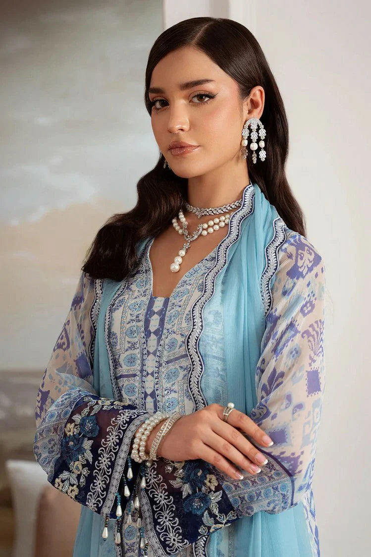 Picture of Nureh - Amaya Embroidered & Printed Chiffon Collection Vol 4 - AM-28 - Unstitched - Available at Raja Sahib