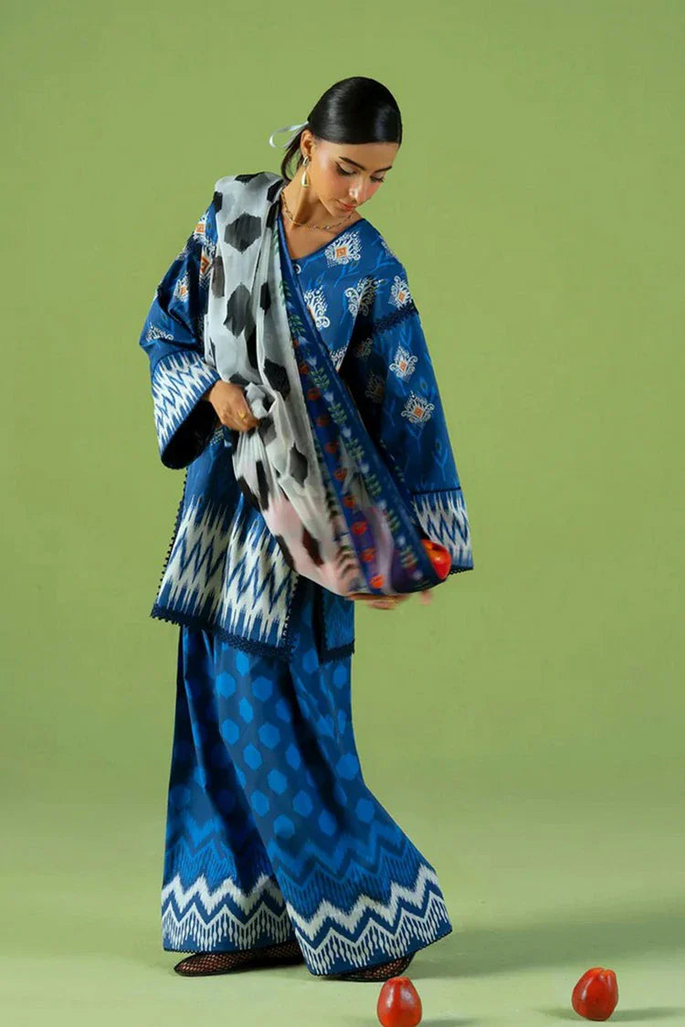 Picture of Saira Rizwan - Joolie Prints - CITY BLOOM – JPU25-09 - Unstitched - Available at Raja Sahib