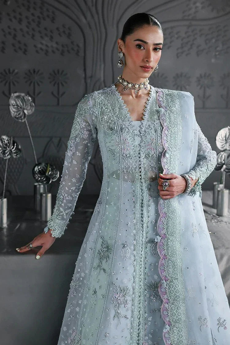 Picture of Qalamkar - Elirah Formals - MF-08 SERENE AQUA - Unstitched - Available at Raja Sahib