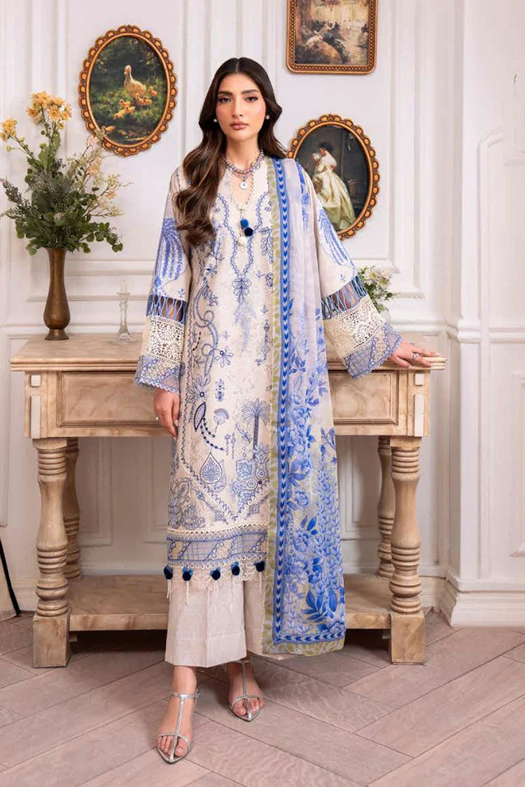 Picture of Roheenaz - Aezel Fall Embroidered Cambric Collection - 3A Eleen - Unstitched - Available at Raja Sahib
