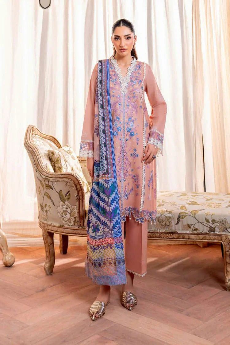 Picture of Roheenaz - Aezel Fall Embroidered Cambric Collection - 4B Wareesha - Unstitched - Available at Raja Sahib